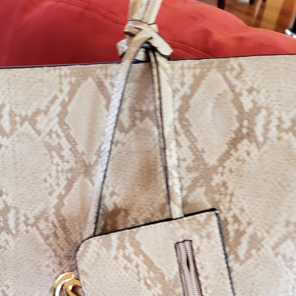 Tan Reversible Purse